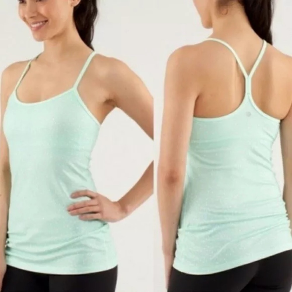 Lululemon Power Y Tank Mint Green, xs, size "2"